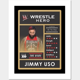 wwe card jimmy uso Posters and Art